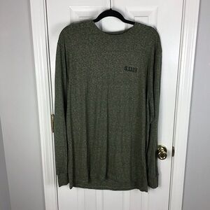 5.11 Tactical Men's Triblend Legacy Long Sleeve Shirt Size XL Green